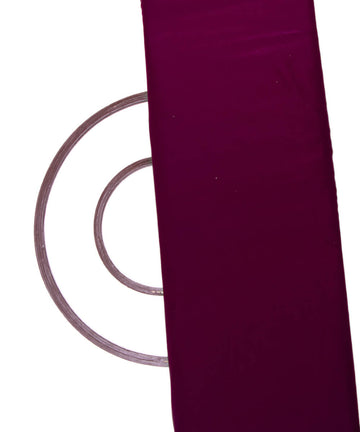 Wine Colour Plain Organza Satin Fabric